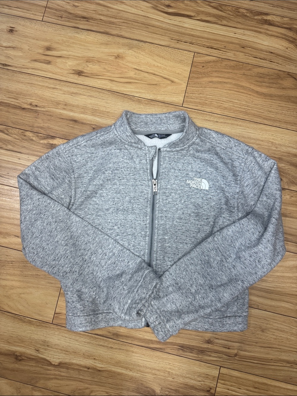 The North Face Kids Heather Gray Full-Zip Jacket